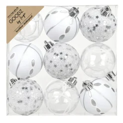 Kugelset 6cm Winter Silver