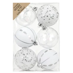 Kugelset 8cm Winter Silver