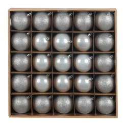 Kugelset 7cm Winter Silver