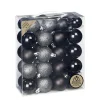 Kugelsortiment 4 und 5 cm Kunststoff 44 Stk Schwarz-Mix