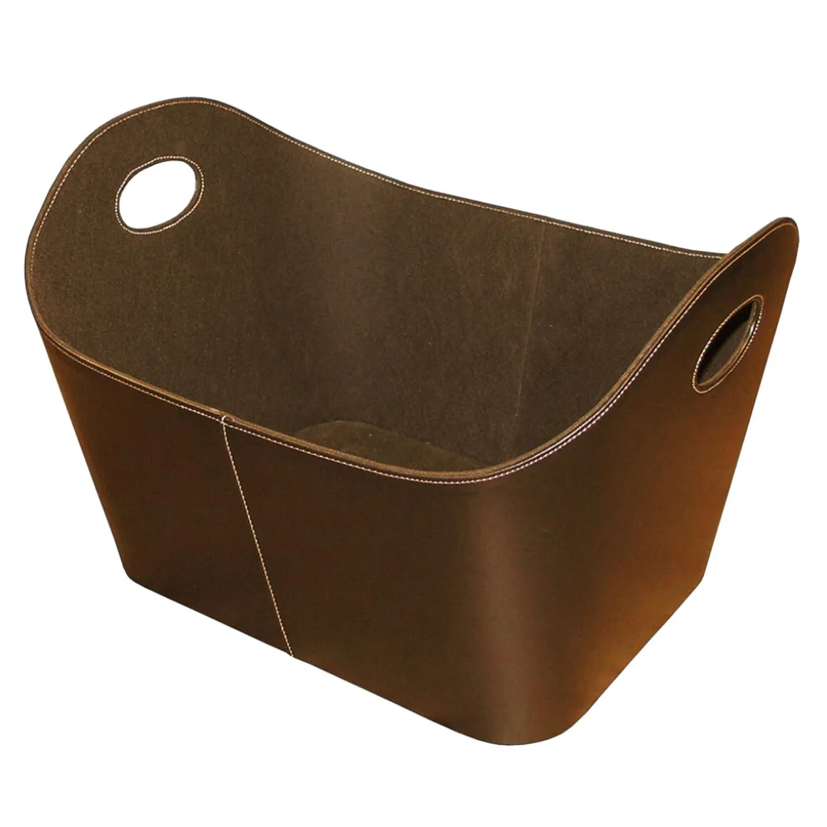 Kunstlederkorb 55 x 35 x 40 cm braun
