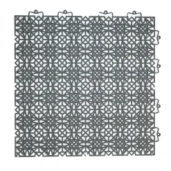 Kunststofffliese Terra Sol dunkelgrau 38 x 38 cm