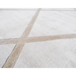 Kurzflorteppich „Luxury 210“ Elfenbein/Taupe, 160x230cm