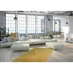 Kurzflorteppich „Luxury 110“ Gelb, 200x290cm