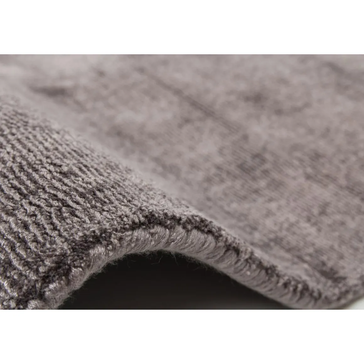 Kurzflorteppich „Luxury 110“ Grau/Anthrazit, 80x150cm