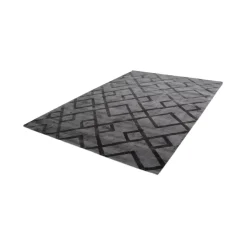 Kurzflorteppich „Luxury 310“ Grau/Anthrazit, 120x170cm