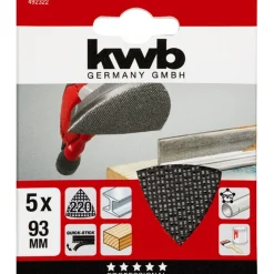 kwb Gitterleinen für Deltaschleifer 93 x 93 mm K220