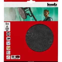 kwb Gitterleinen für Langhalsschleifer Durchmesser 225 mm K120