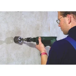 kwb Hohlbohrkrone mit Schaft und Zentrierbohrer SDS Plus Durchmesser 66 mm