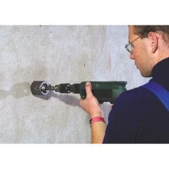 kwb Hohlbohrkrone mit Schaft und Zentrierbohrer Durchmesser 66 mm