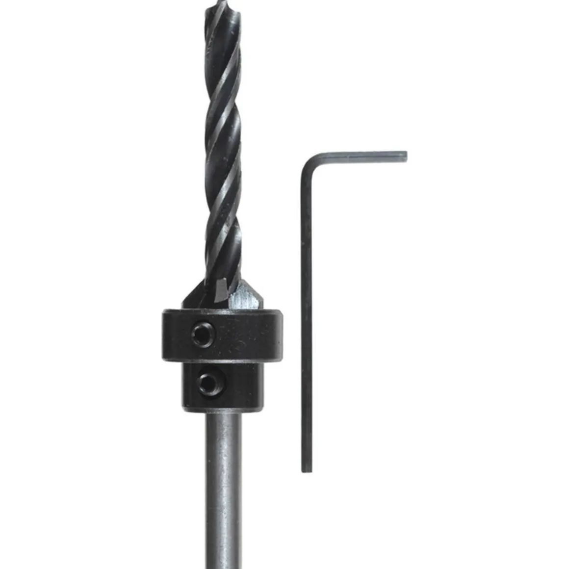 kwb Holzspiralbohrer-Set mit Aufstecksenker und Tiefenstop 3 teilig Durchmesser 4 mm