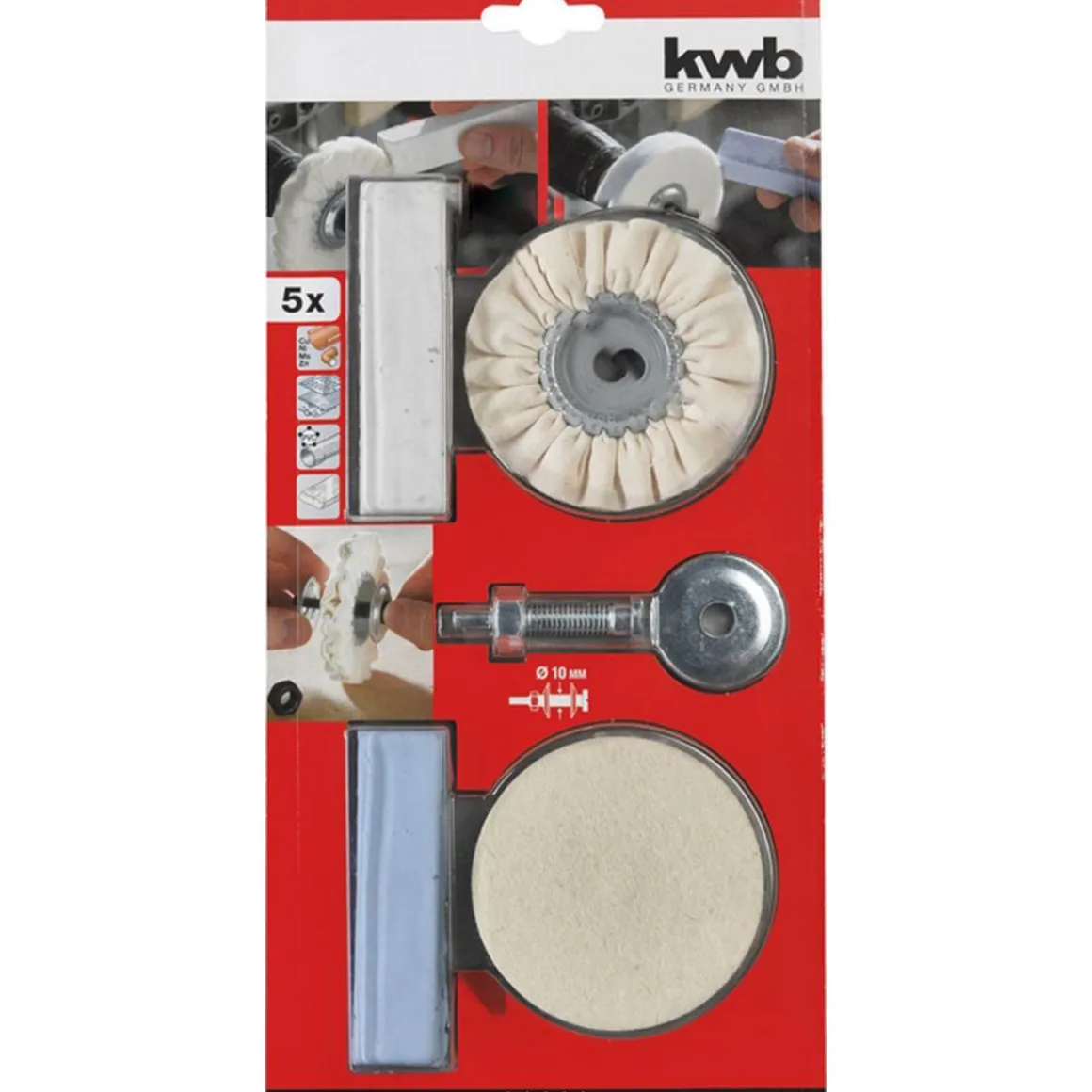 kwb Poliersatz Spezial 5 teilig
