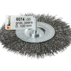 kwb Scheibenbürsten für Einsatz mit Bohrmaschinen und Akkuschraubern HSS grob Durchmesser 100 mm