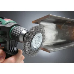 kwb Scheibenbürsten für Einsatz mit Bohrmaschinen und Akkuschraubern HSS grob Durchmesser 100 mm