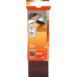 kwb Schleifbänder Holz und Metall 40 x 303 mm K150