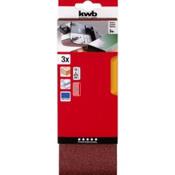 kwb Schleifbänder Holz und Metall 75 x 457 mm K60