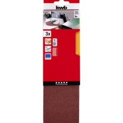 kwb Schleifbänder Holz und Metall 75 x 533 mm K80