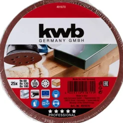 kwb Schleifscheiben Quick-Stick Holz und Metall Durchmesser 115 mm