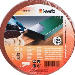 kwb Schleifscheiben Quick-Stick Holz und Metall Durchmesser 125 mm