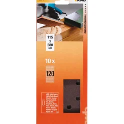 kwb Schleifstreifen Holz und Metall 115 x 280 mm K120