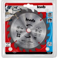 kwb Spanplattensägeblatt für Handkreissäge Durchmesser 160x16 mm