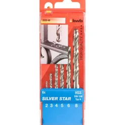kwb Spiralbohrer Silver Star 6 teilig