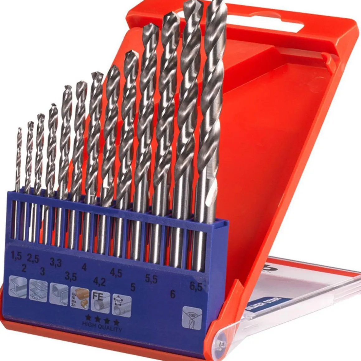 kwb Spiralbohrer Silver Star 13 teilig