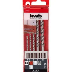 kwb Steinbohrersatz 5 teilig Durchmesser 4-10 mm