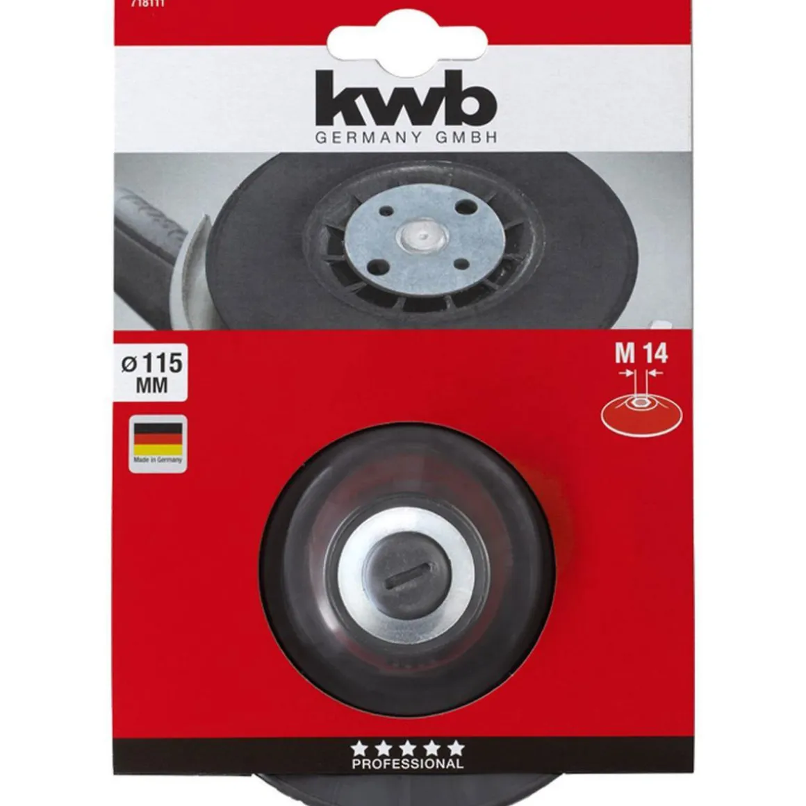 kwb Stützteller für Winkelschleifer Durchmesser 115 mm