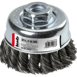 kwb Topfbürsten Aggresso-Flex für Einsatz mit Winkelschleifern 60 mm gezopft