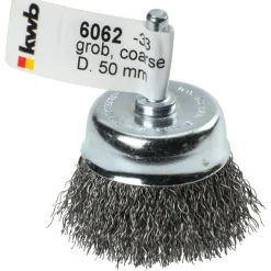 kwb Topfbürsten für Einsatz mit Bohrmaschinen und Akkuschraubern grob Durchmesser 50 mm