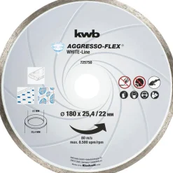 kwb Trennscheiben Aggreso Flex White Line Diamant Durchmesser 180 mm