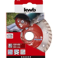 kwb Trennscheiben Cut-Fix Red-Line Diamant Durchmesser 115 mm