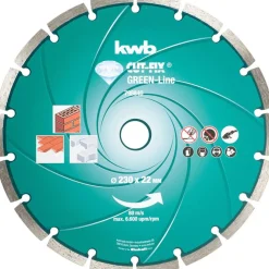 kwb Trennscheiben Diamant Cut-Fix Green-Line Durchmesser 230 mm