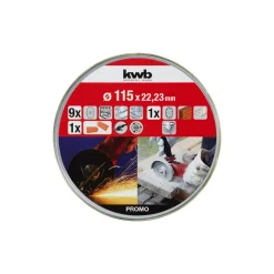 kwb Trennscheiben Diamant-Set 115 mm 10 teilig