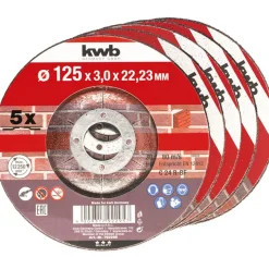 kwb Trennscheiben Steinbearbeitung Durchmesser 125 mm 5 Stück