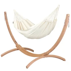 La Siesta Einzel-Hängematte Modesta Bio-Baumwolle Latte