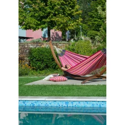 La Siesta Kingsize-Hängematte Modesta Flamingo Baumwolle