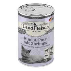 Landfleisch Cat Adult Pastete Rind+Pute+Shrimp400g