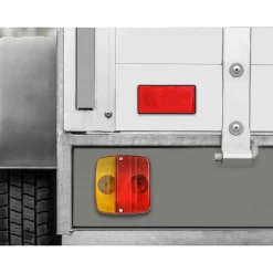 LAS 10206 Reflektor rot viereckig 2 Stk.