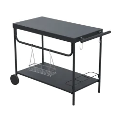 Leco Grill BBQ Rolltisch Serviertisch Grillwagen Servierwagen Beistelltisch Grill