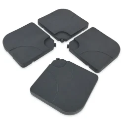 Leco Kunststoff-Plattenset für Sonnenschirm-Kreuzständer Wasser/Sand