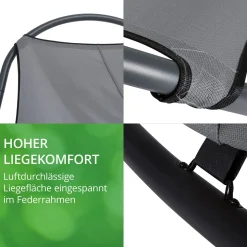 Leco Schaukel Liege Eni 210 x 102 x 79 cm Sonnenliege Gartenliege