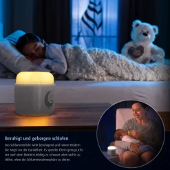 LED-Nachtlicht SleepLight 2in1 hellgrau