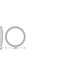 Ledvance Orbis Dublin 490 mm 36W 830 Silber