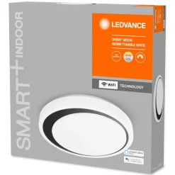 Ledvance SMART+ Deckenleuchte Orbis Moon Durchmesser 48 cm weiß-schwarz