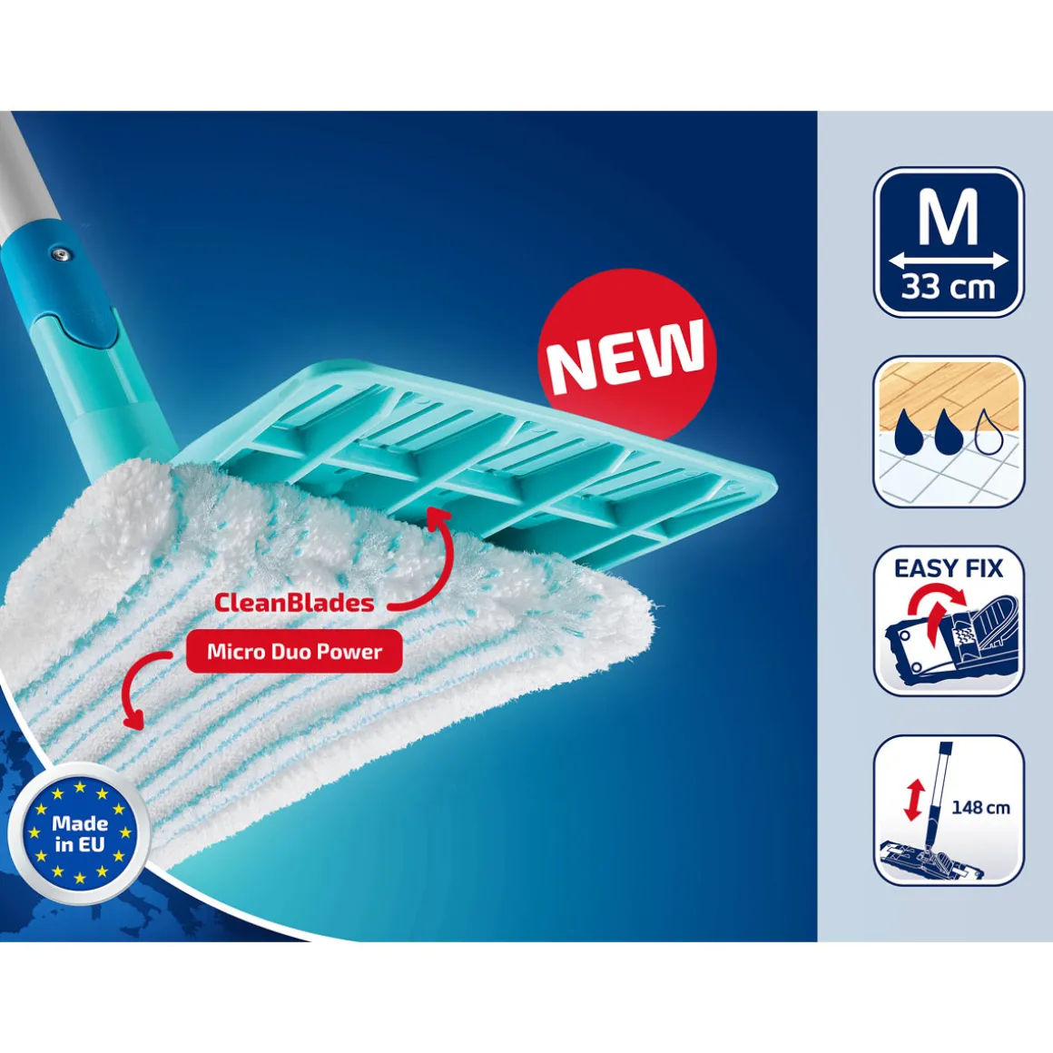 Leifheit Bodenwischer-Set Power Clean