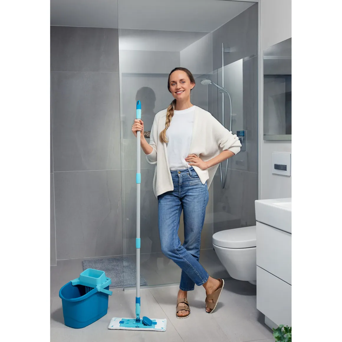 Leifheit Bodenwischer-Set Power Clean