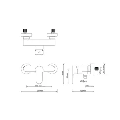 Lenz Brausearmatur CALISTA chrom