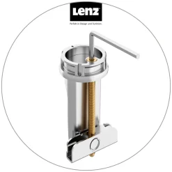 Lenz Küchenarmatur Kalani² mit Pendelbrause Edelstahloptik